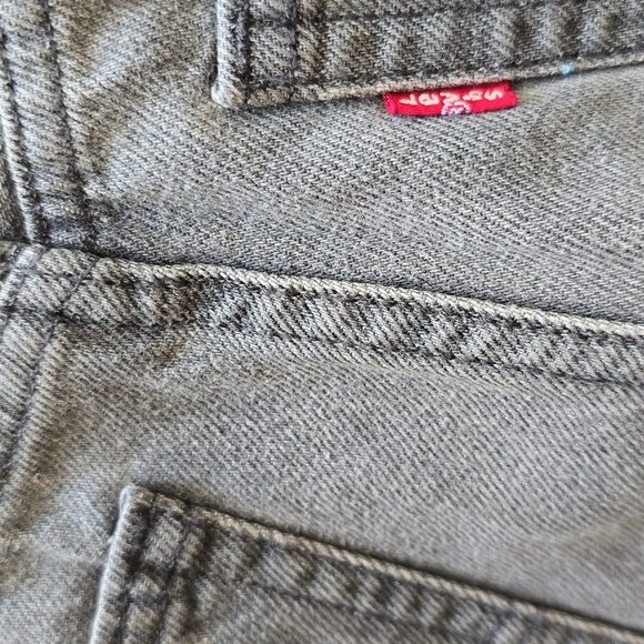 LEVIS WOMEN'S JUNIOR BLACK/GRAY LOW PROFILE STRAIGHT JEANS SIZE 28 - Picture 12 of 13